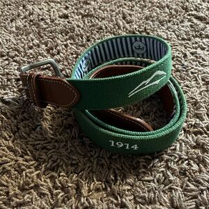 Men’s Peter Millar Golf Athletic Belt Size 38 Green/Blue